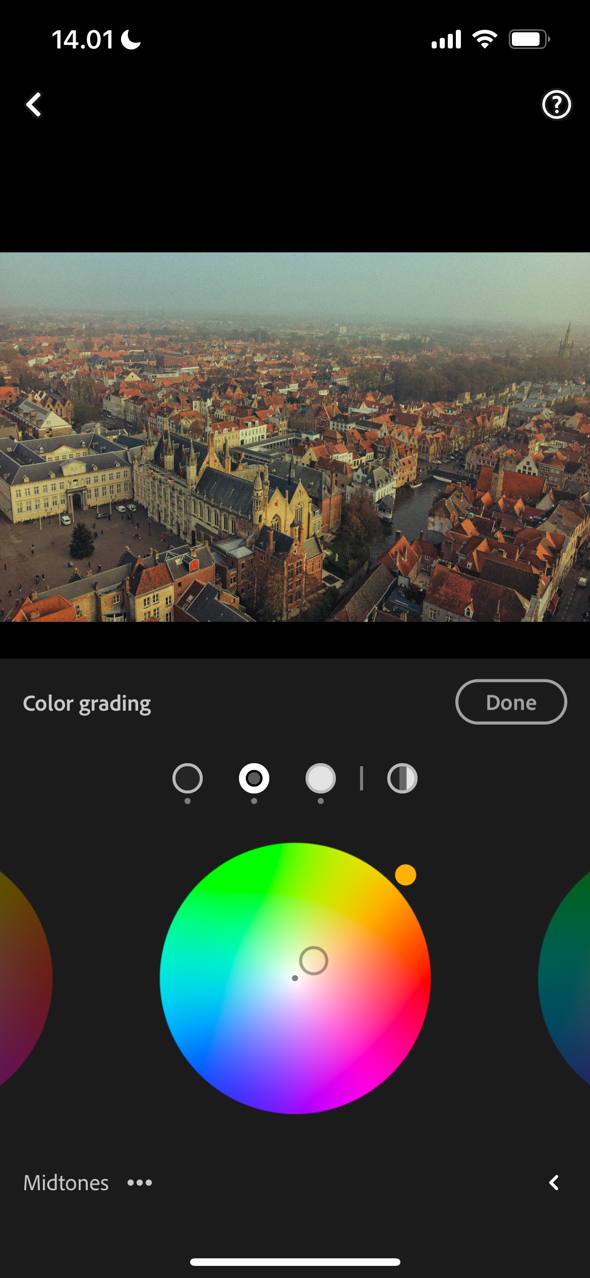 Chỉnh sửa tông trung bình trong Adobe Lightroom