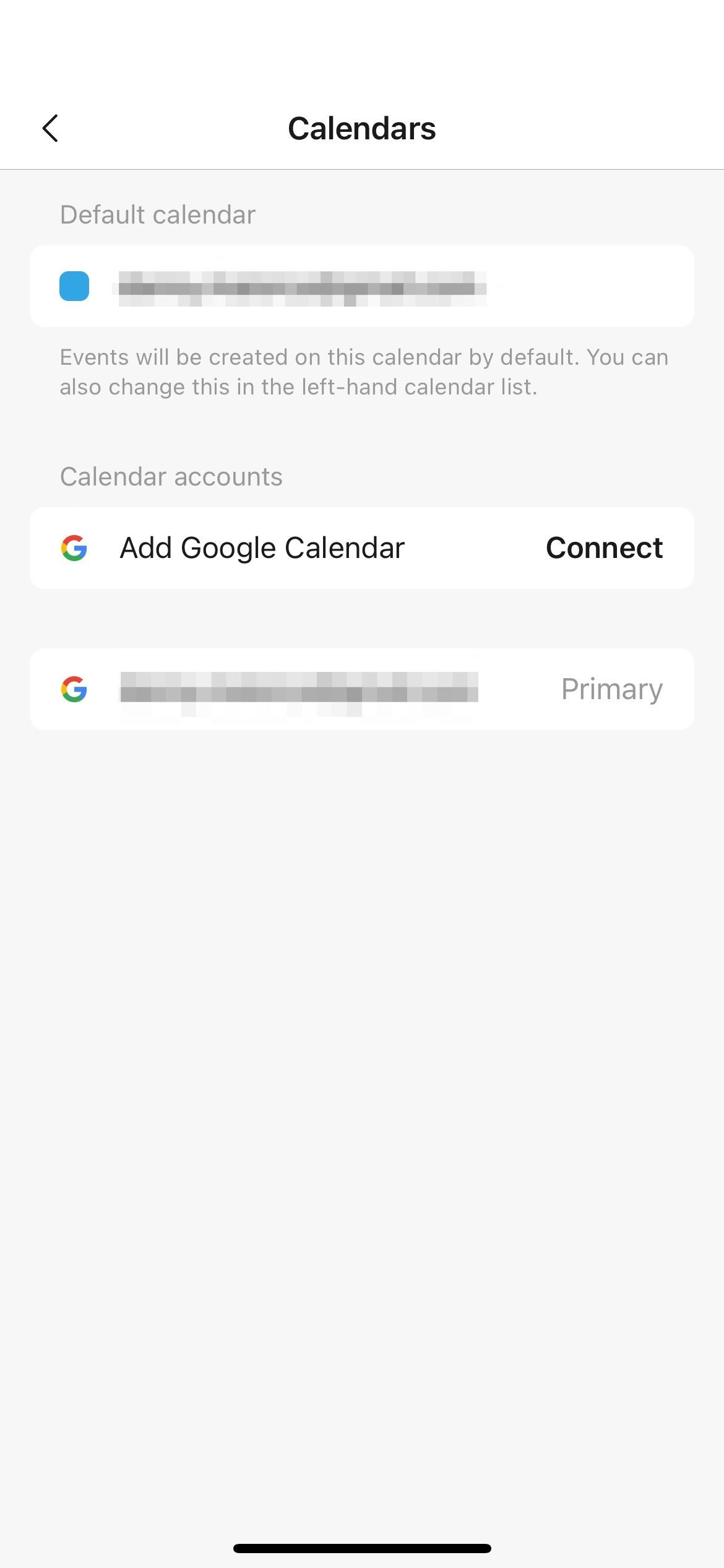 Chọn tùy chọn Connect để tích hợp lịch với Notion Calendar