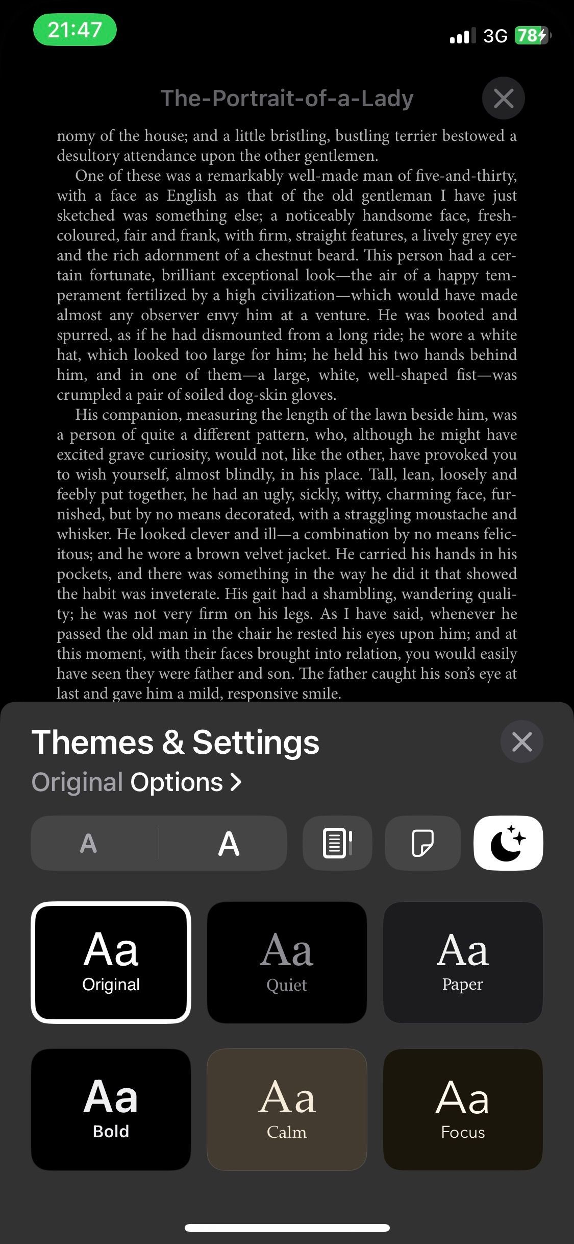 Chủ đề và cài đặt trong Apple Books iOS
