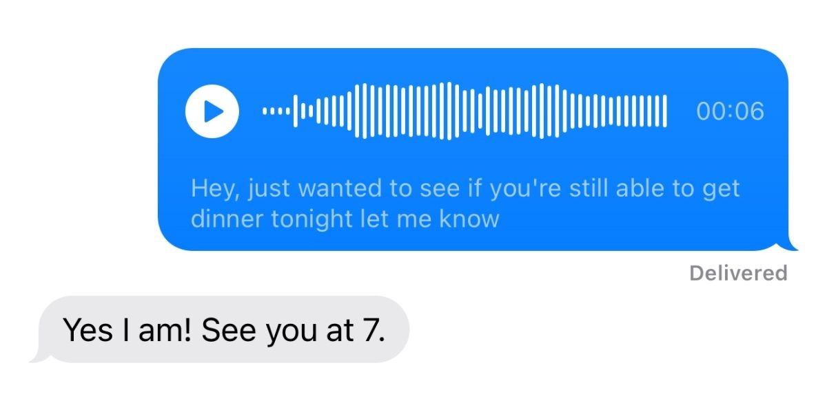 Chuyển văn bản tin nhắn âm thanh trong Messages iOS 17