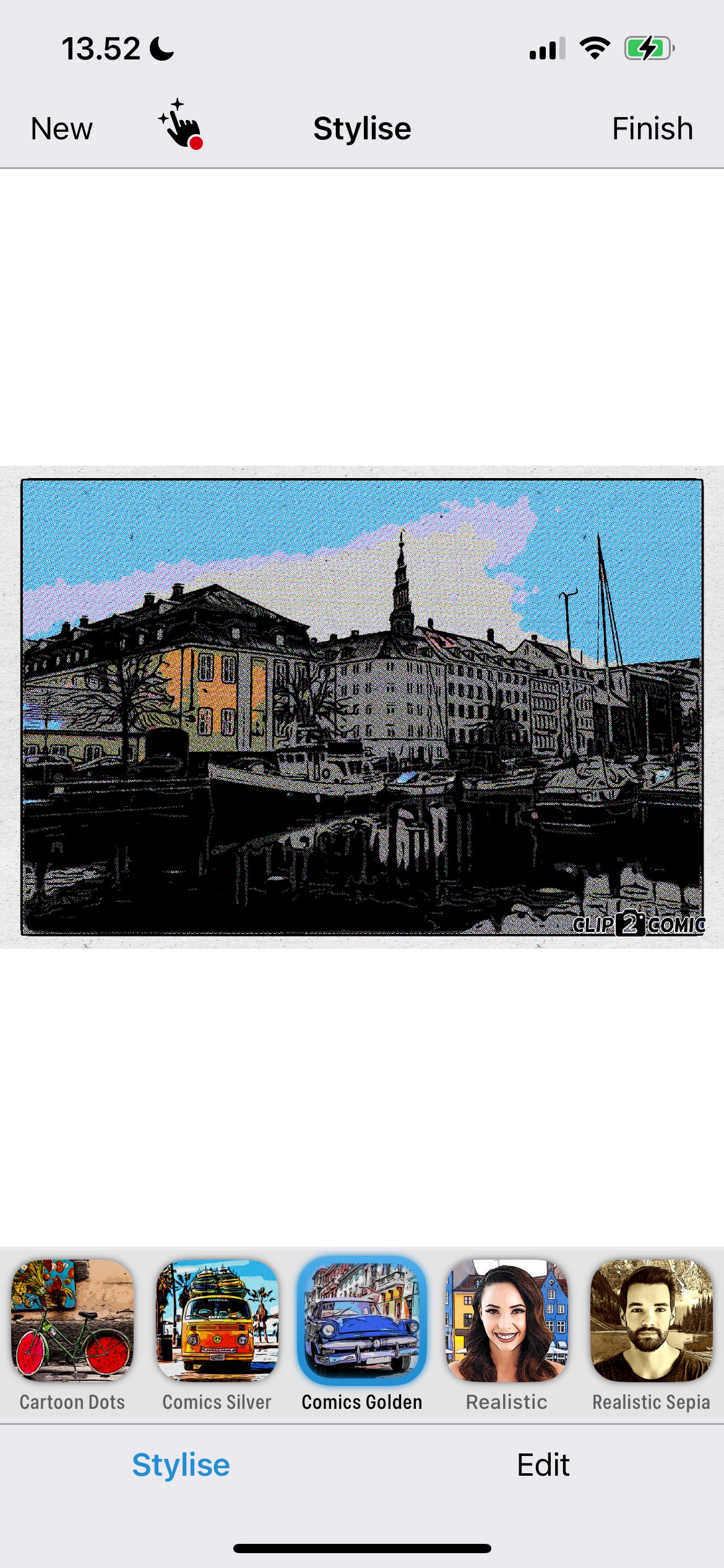 Comic Strip Feature in Clip2Comic App