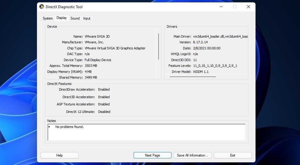 Công Cụ Chẩn Đoán DirectX