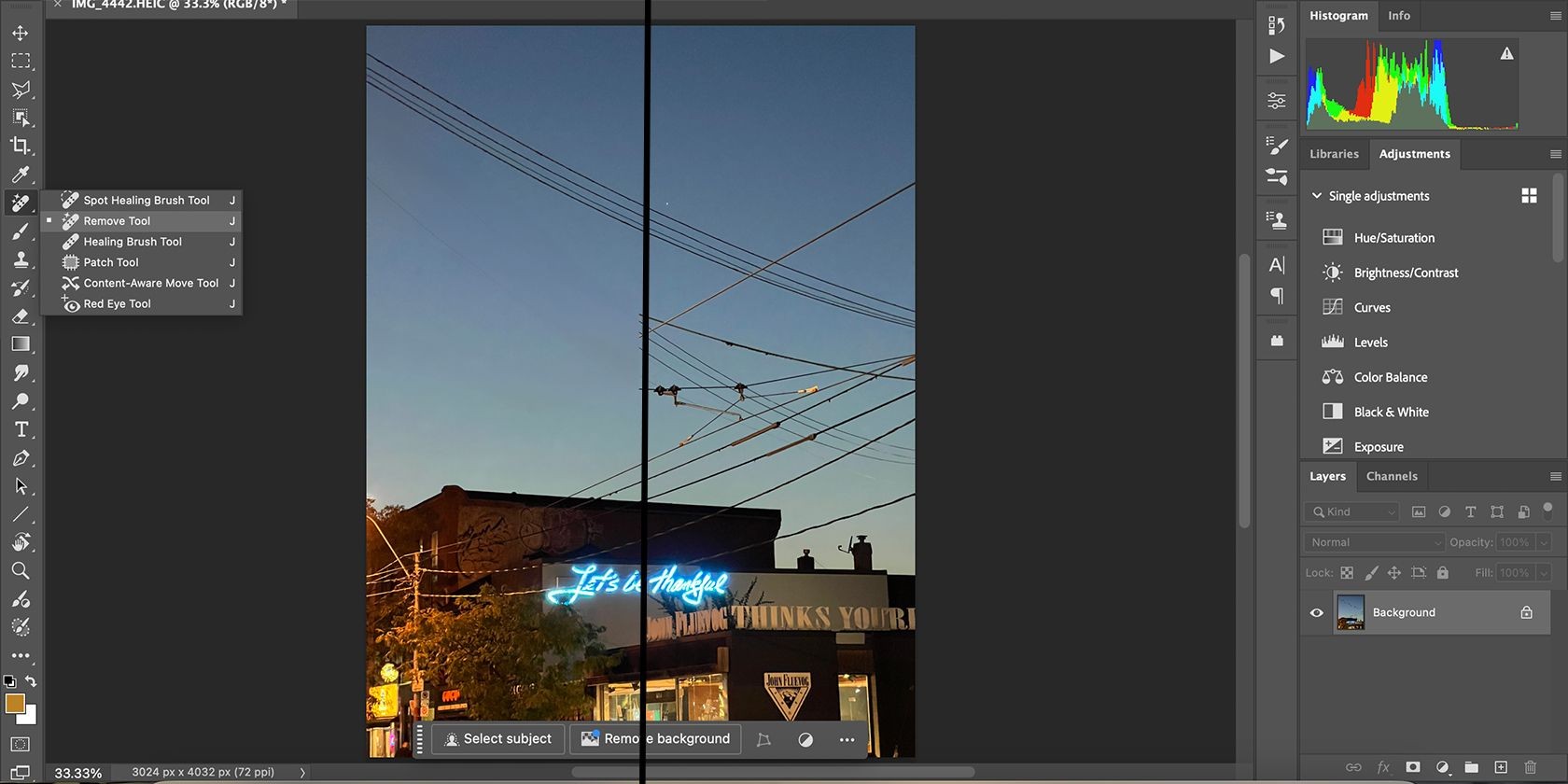 Công cụ Loại Bỏ Yếu Tố Gây Phân Tâm Trong Adobe Photoshop