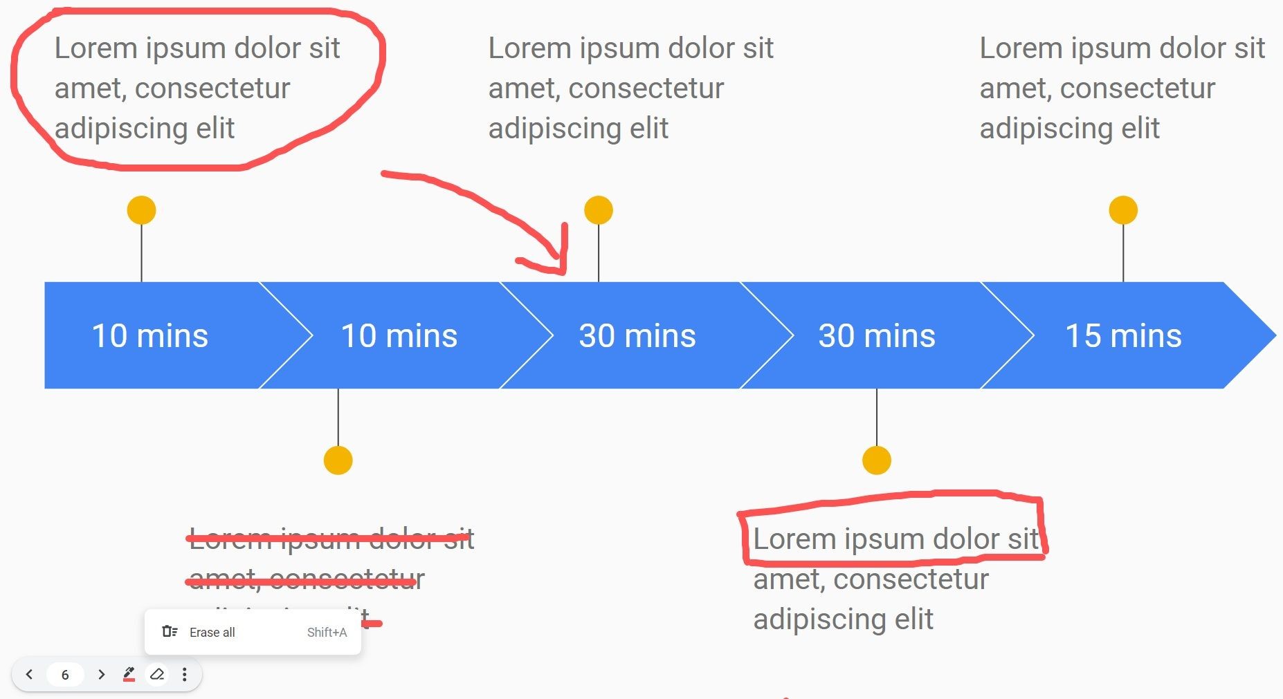 Công cụ xóa ghi chú trên Google Slides