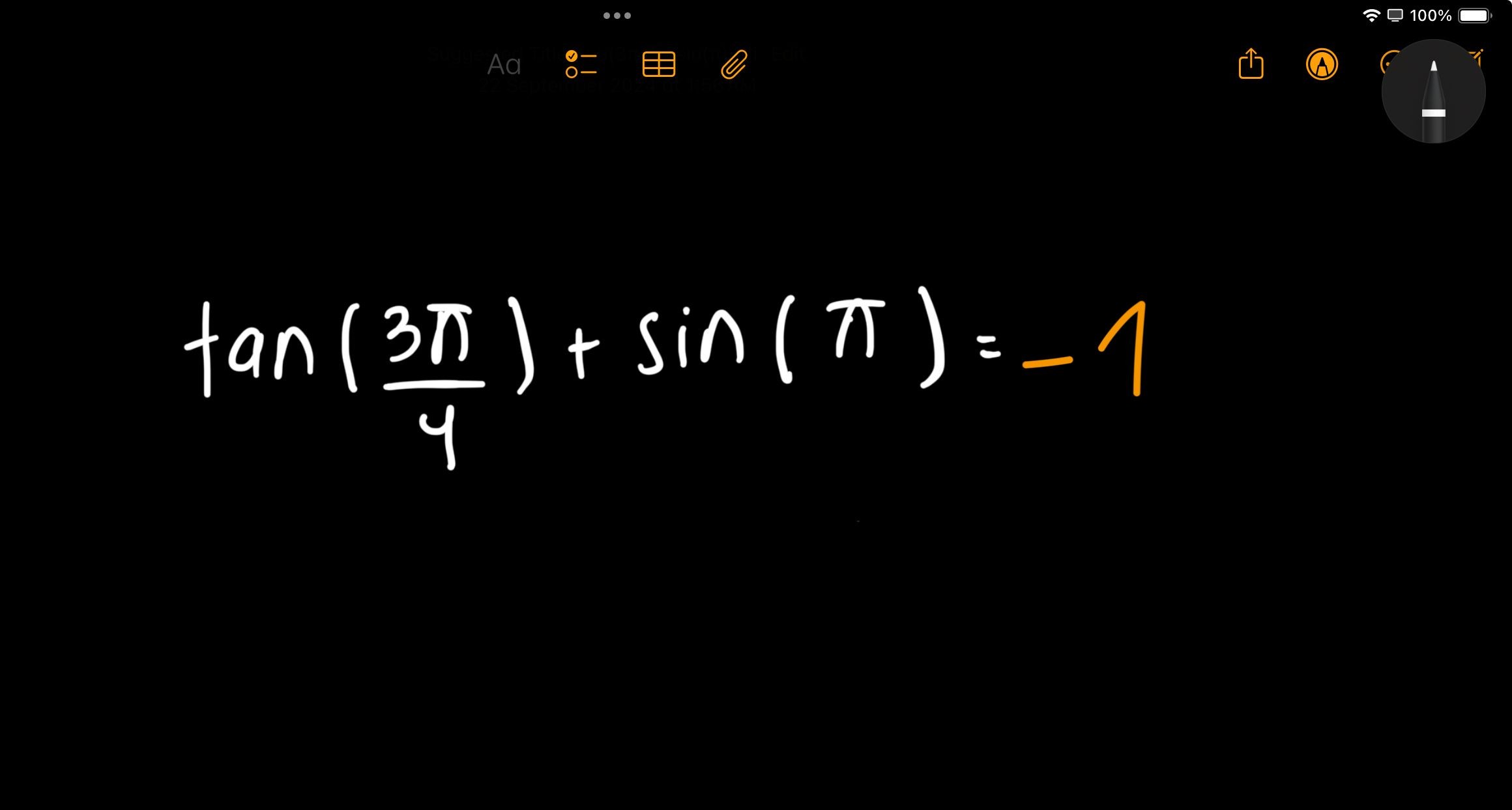 Cộng hai tỷ lệ lượng giác trong Math Notes