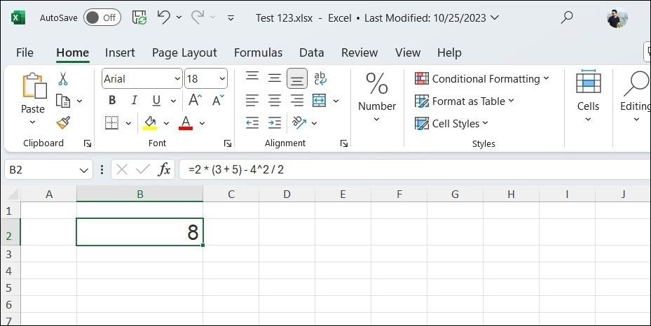 Công thức toán học trong Excel