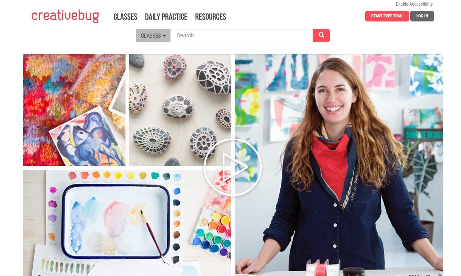 Creativebug - ảnh chụp màn hình trang web