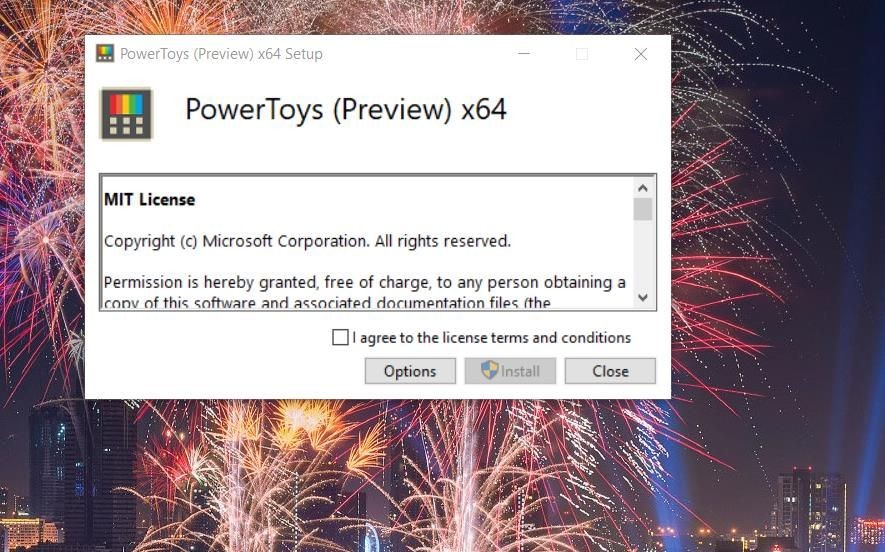 Cửa sổ thiết lập PowerToys