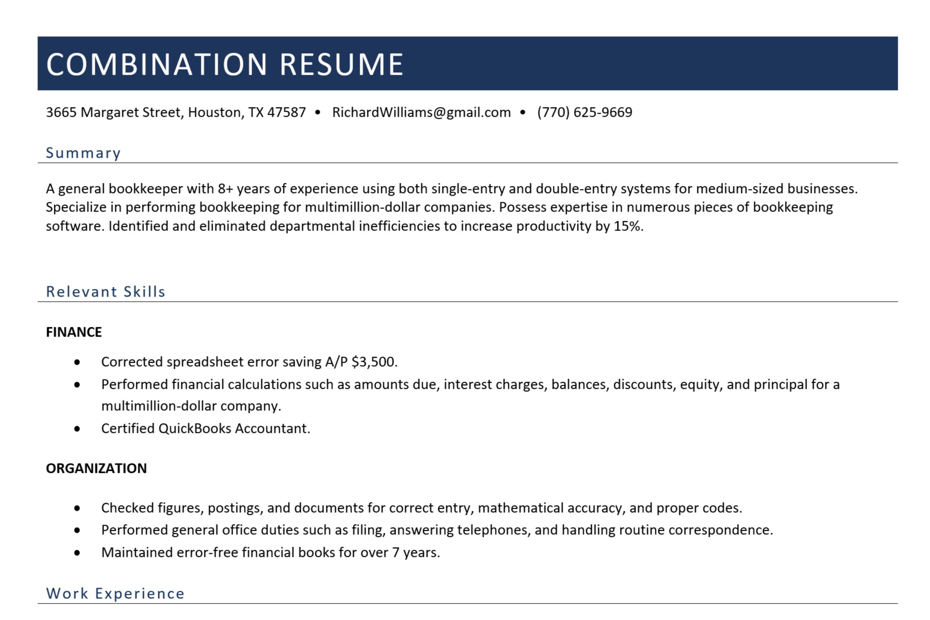 CV kết hợp