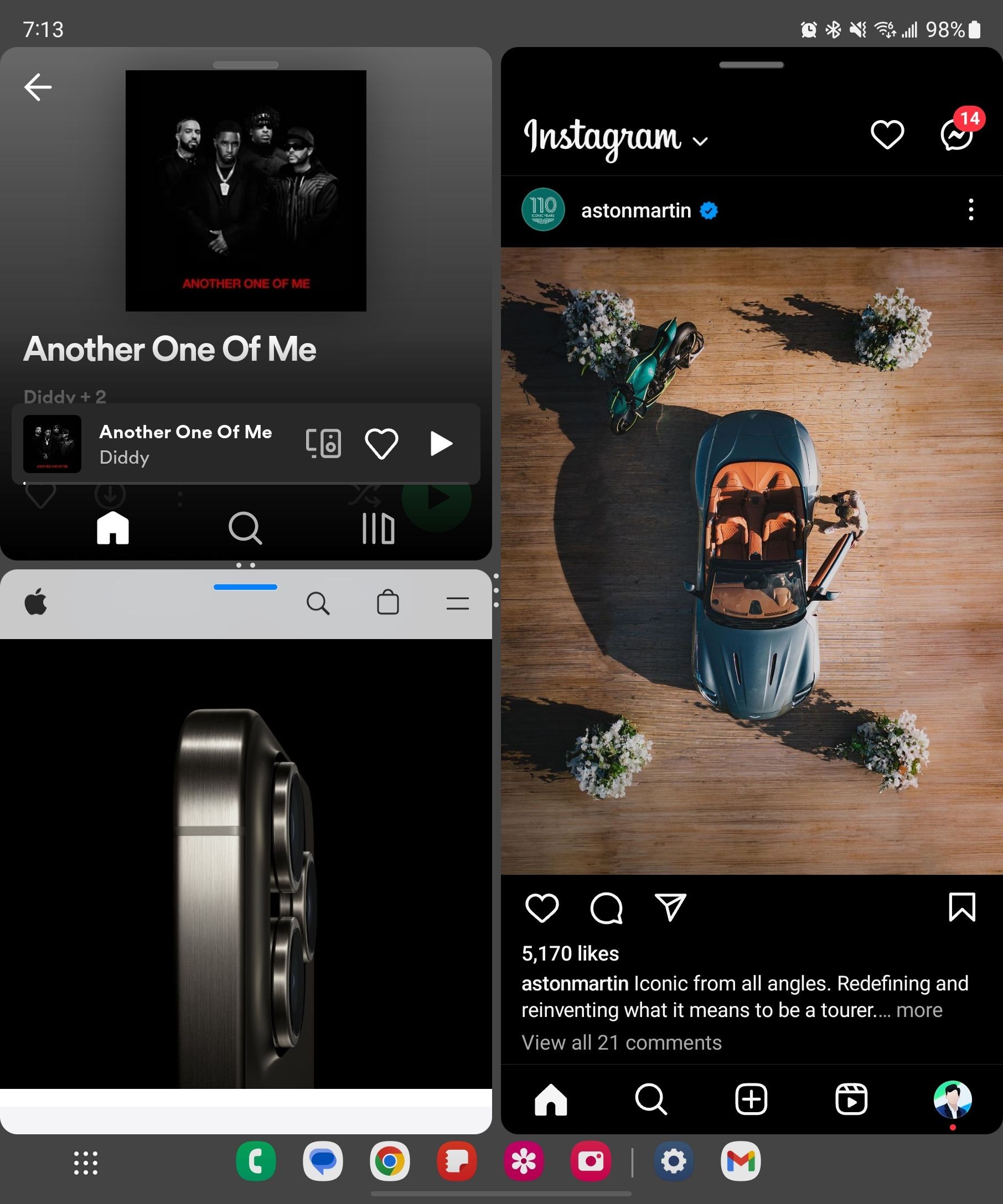Đa nhiệm trên Samsung Galaxy Z Fold5