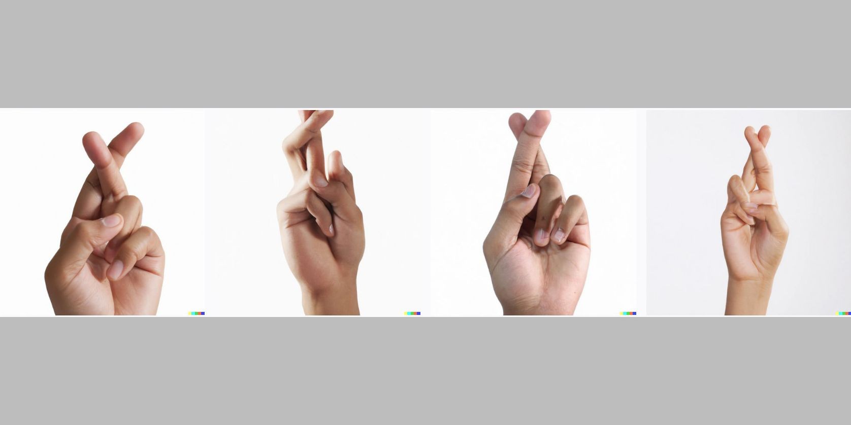 Dall-E 2 - Cử chỉ bàn tay fingers crossed