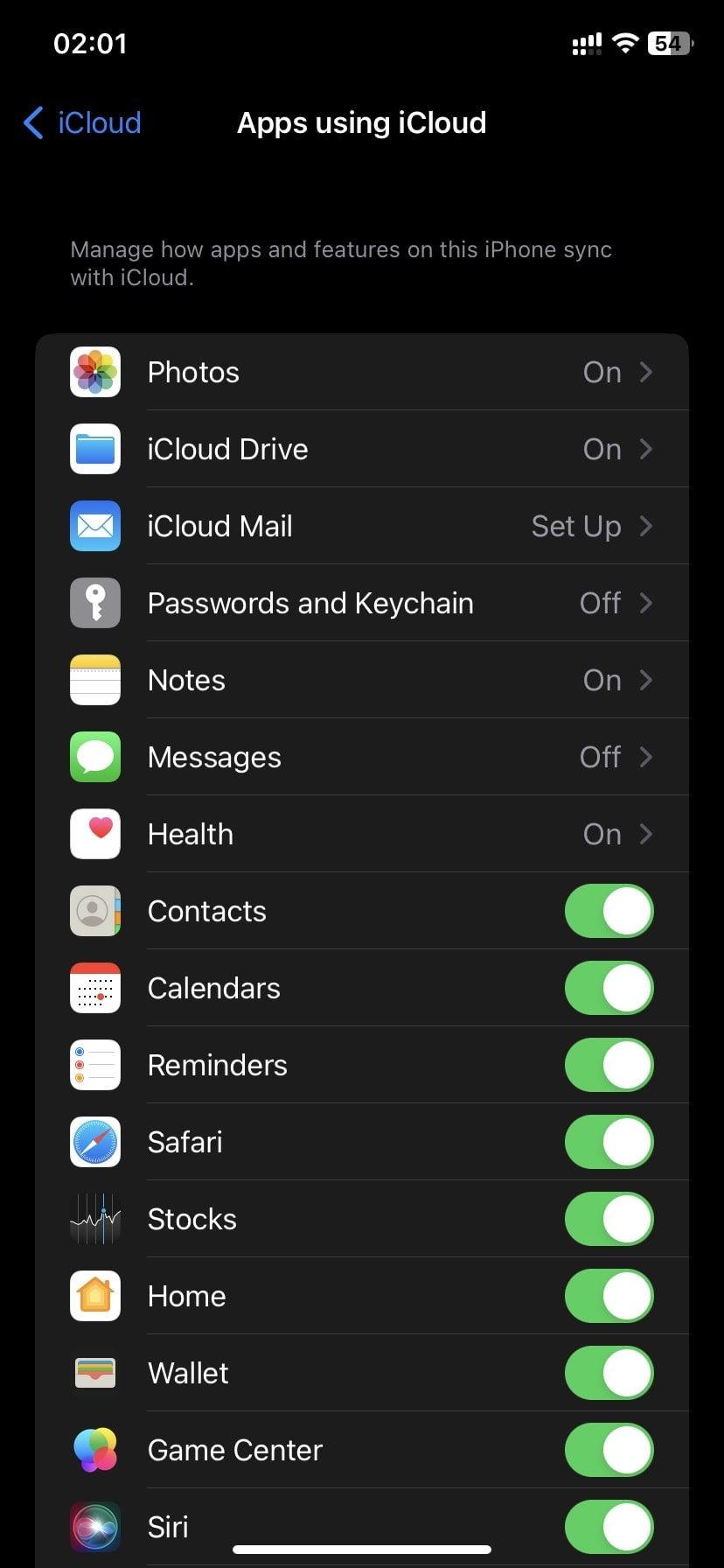 Đảm bảo lịch đồng bộ với iCloud