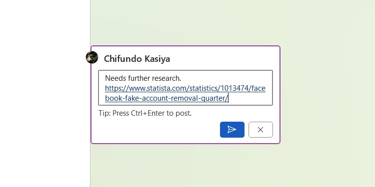 Đăng chú thích trong Microsoft Word trên Windows.