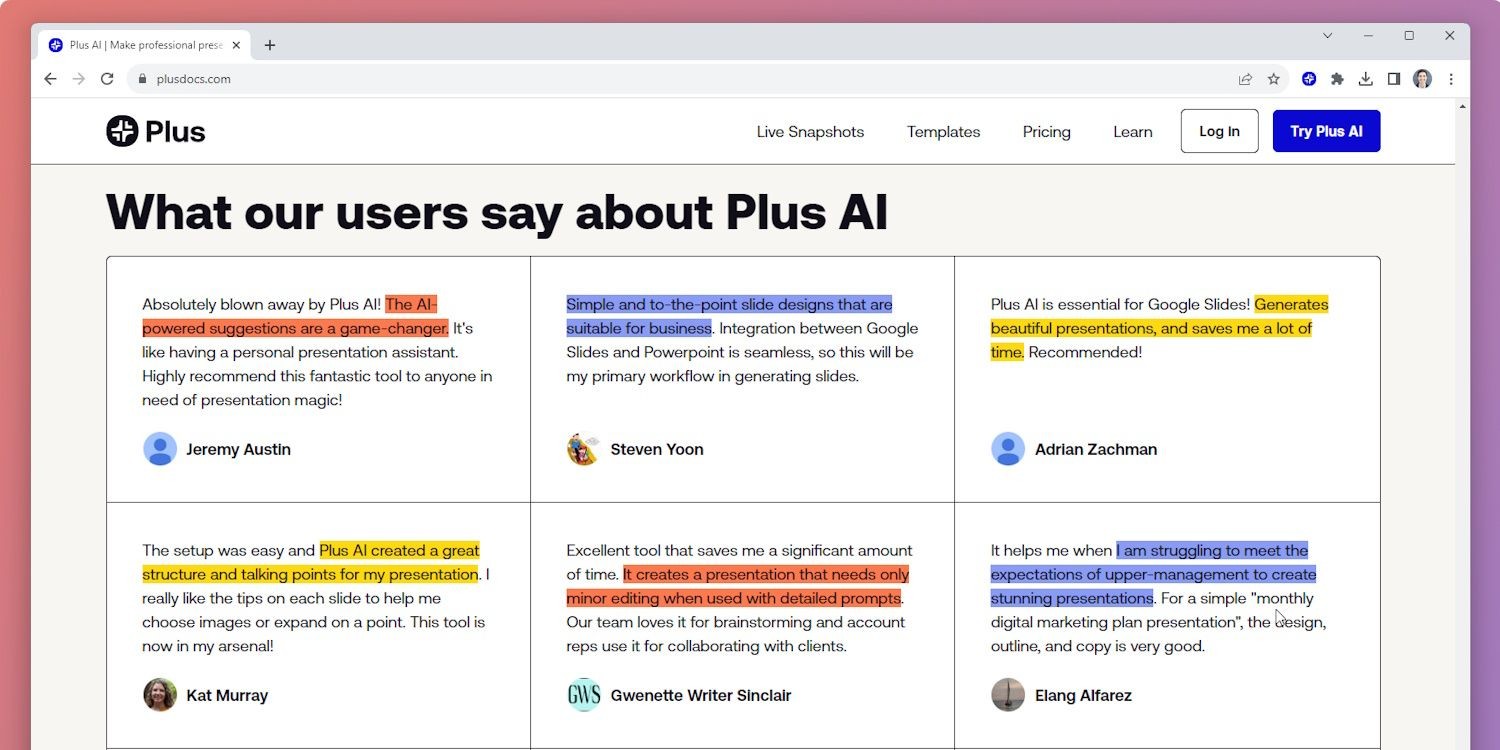 Đánh giá về Plus AI