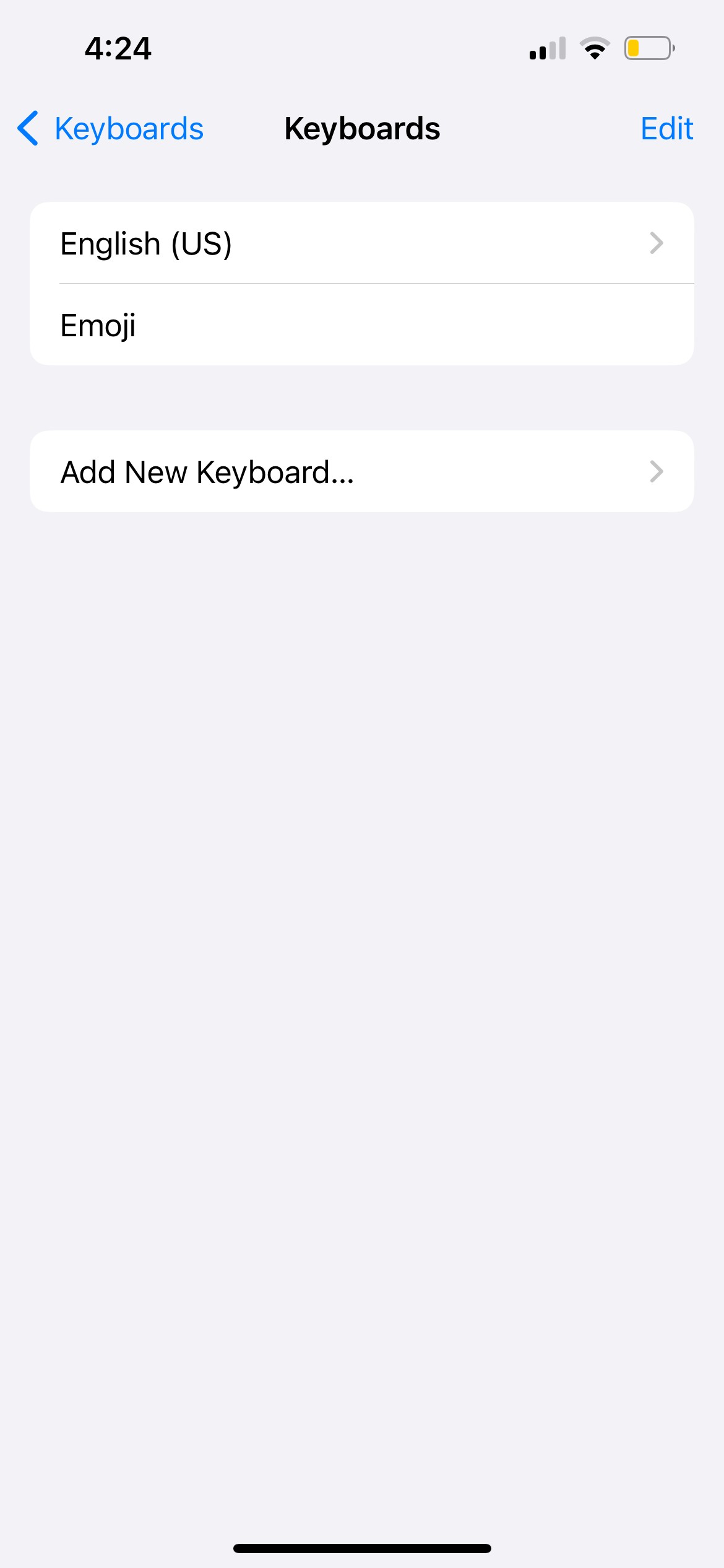 Danh sách ngôn ngữ bàn phím trên iPhone