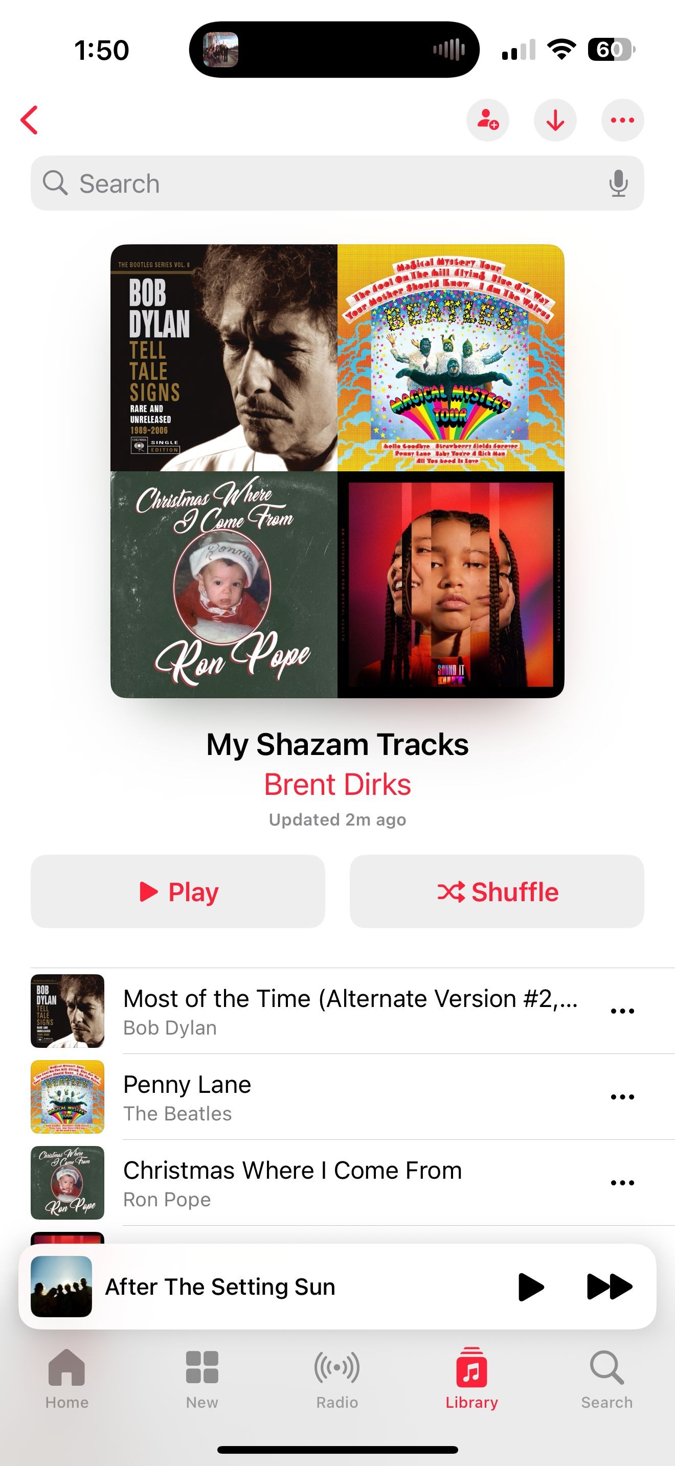 Danh sách phát My Shazam Tracks trên Apple Music