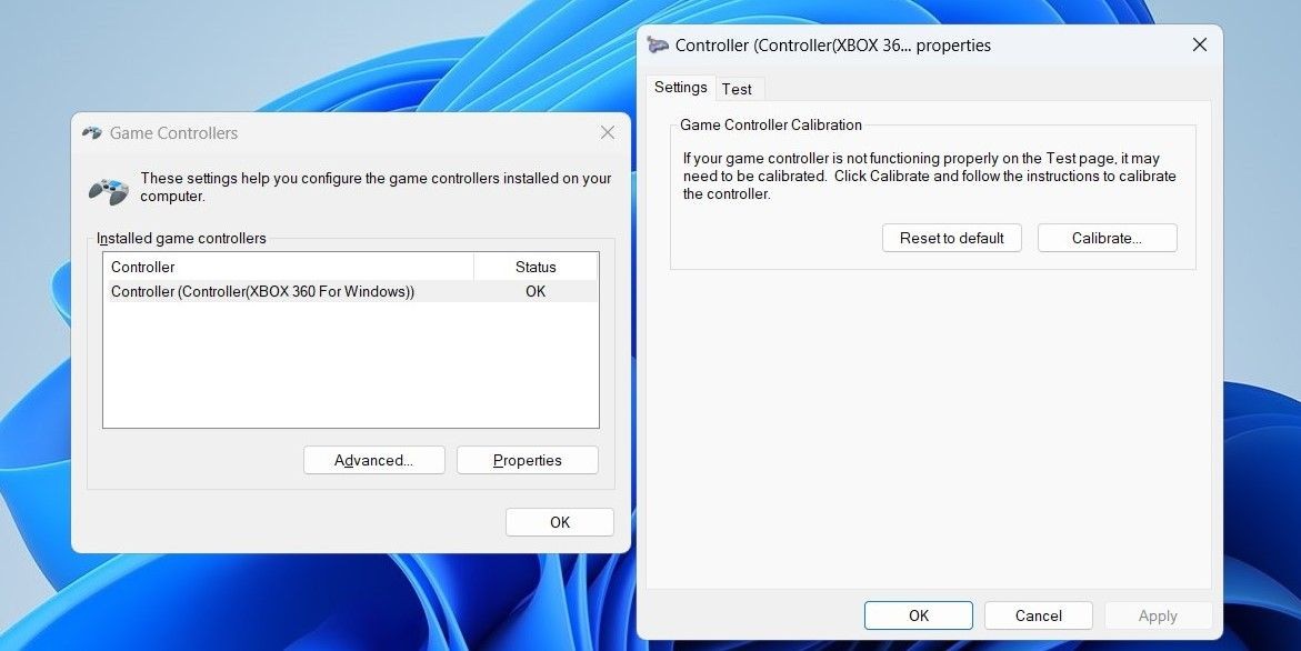 Đặt lại hiệu chỉnh tay cầm chơi game trên Windows