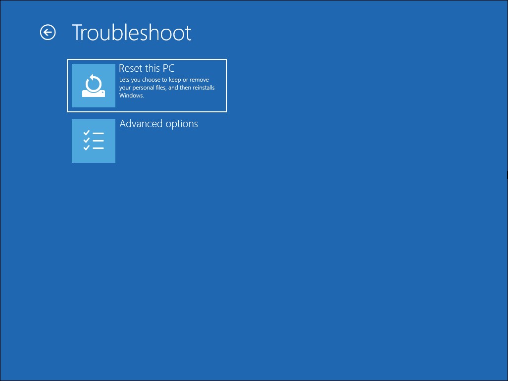 Đặt lại máy tính Windows 11