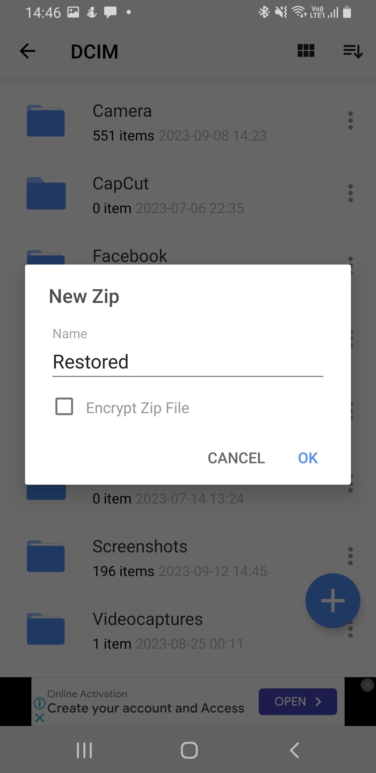 Đặt tên file trong WinZip