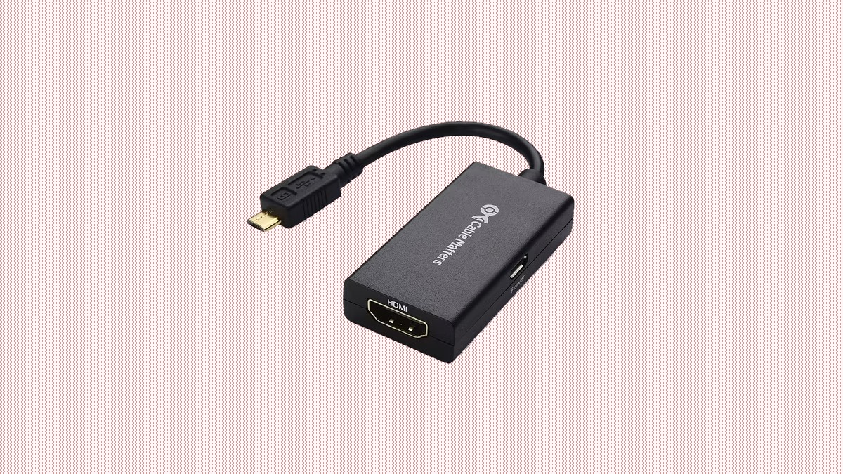 Dây cáp Micro USB đến HDMI của Cable Matters với cổng sạc USB