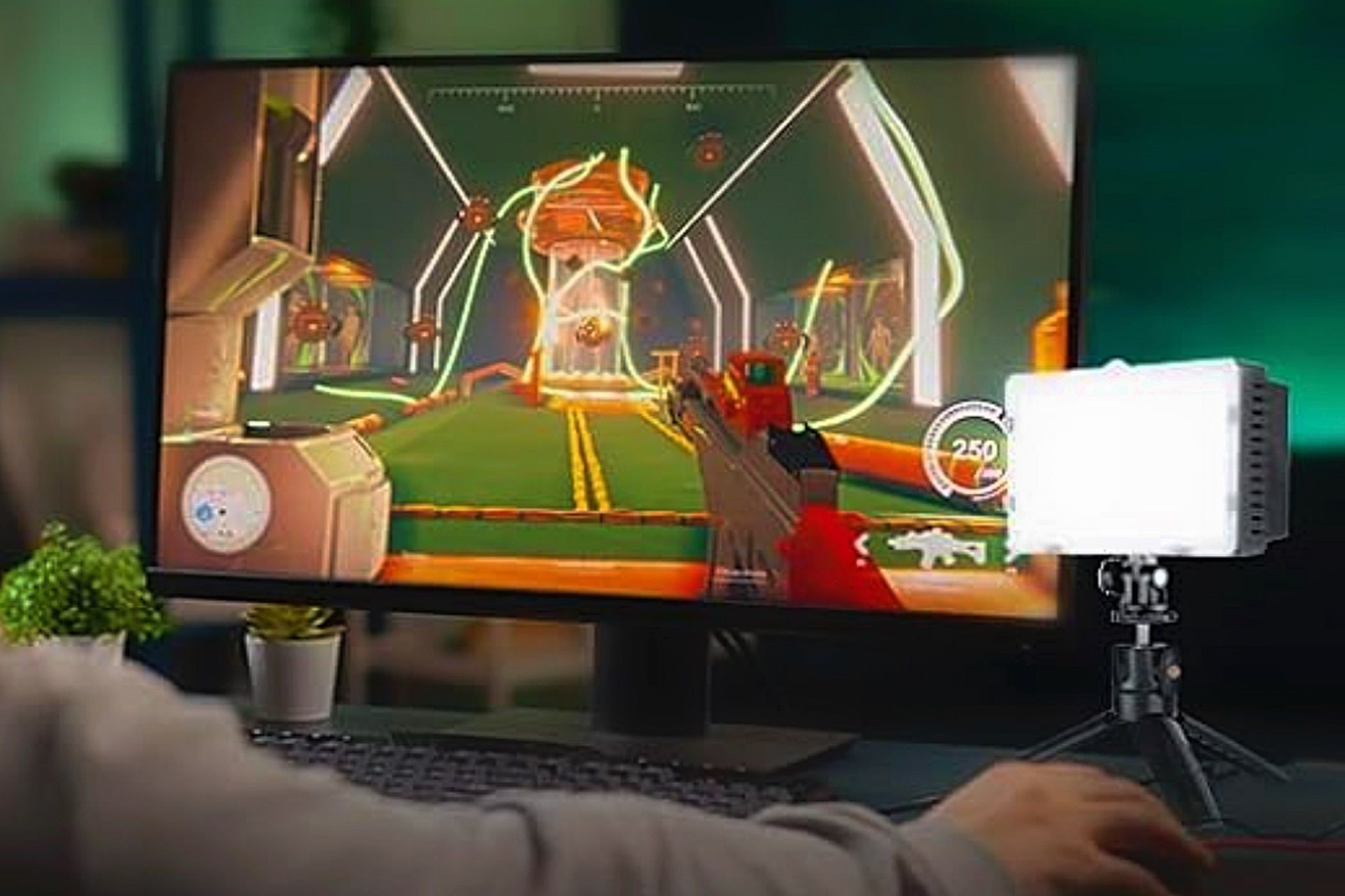 Đèn LED Neewer CN-160 được sử dụng cho mục đích chơi game