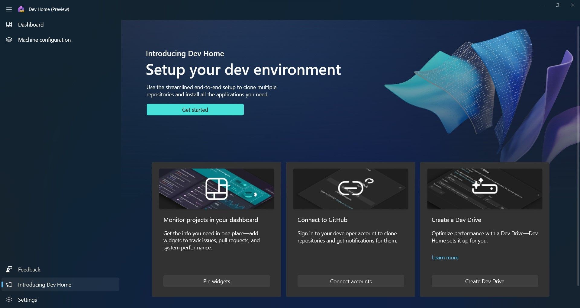 Dev Home trên Windows 11