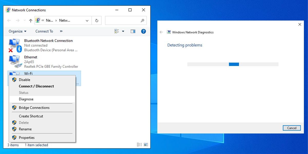 DHCP trên Windows 10