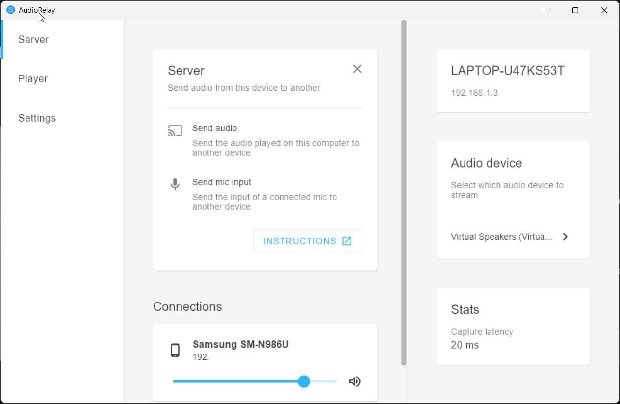 Điện thoại Android được phát hiện trên AudioRelay PC