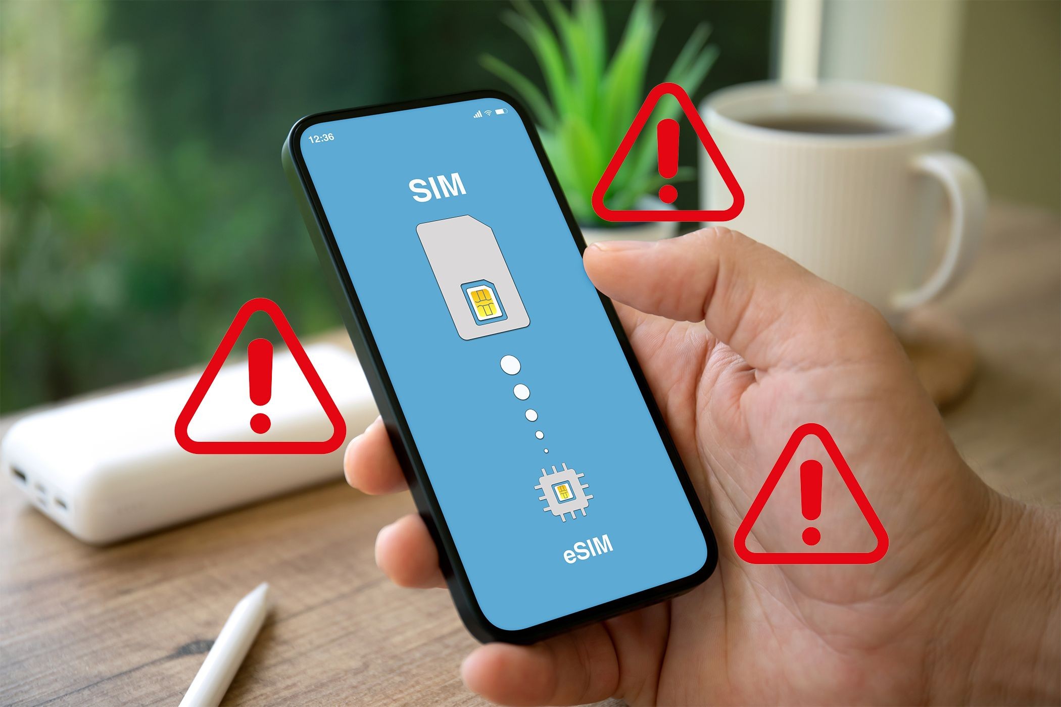 Điện thoại hiển thị thông báo lỗi kích hoạt eSIM