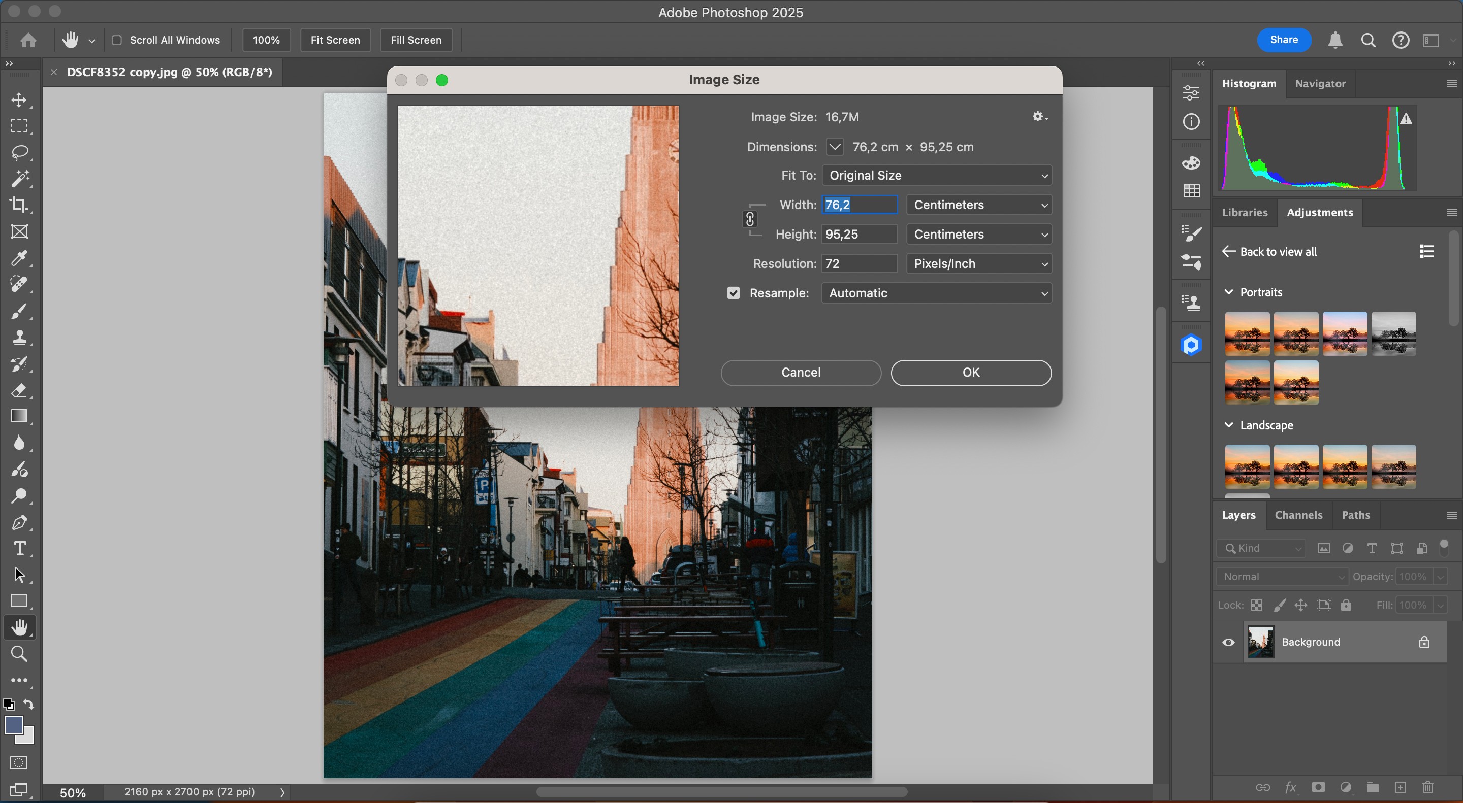 Điều chỉnh Pixel Trên Mỗi Inch trong Photoshop