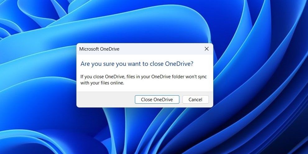Đóng OneDrive trên Windows