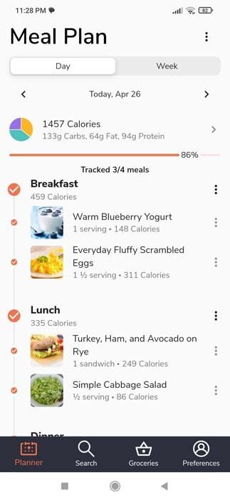 Eat This Much ứng dụng lập kế hoạch bữa ăn