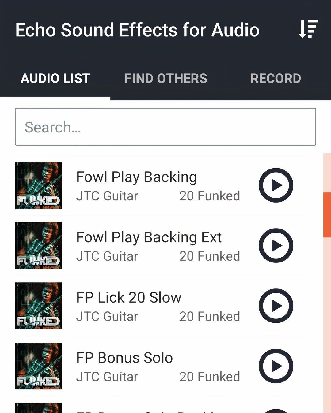 Echo Sound Effects Playlist.