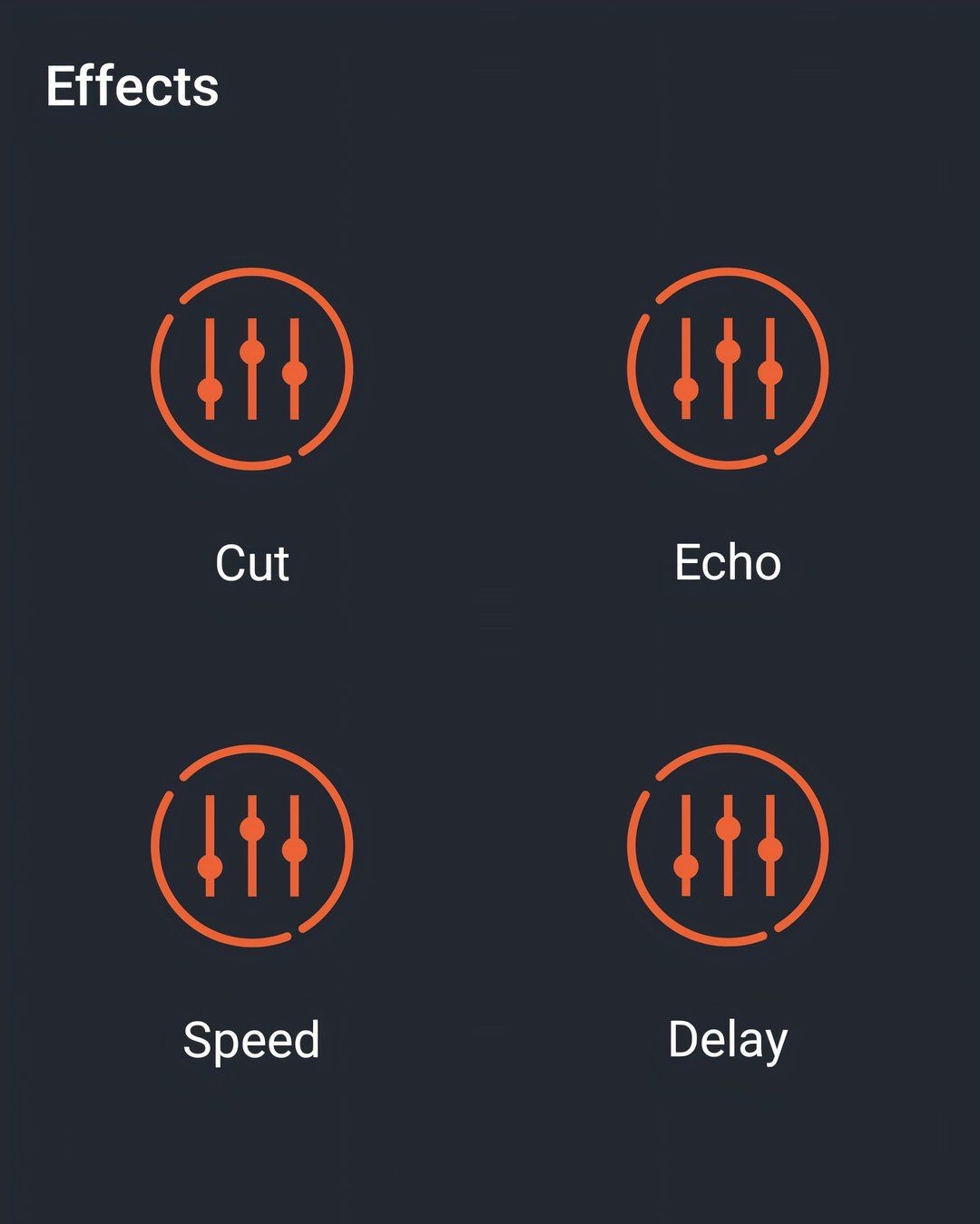 Echo Sound Effects Tùy Chọn.