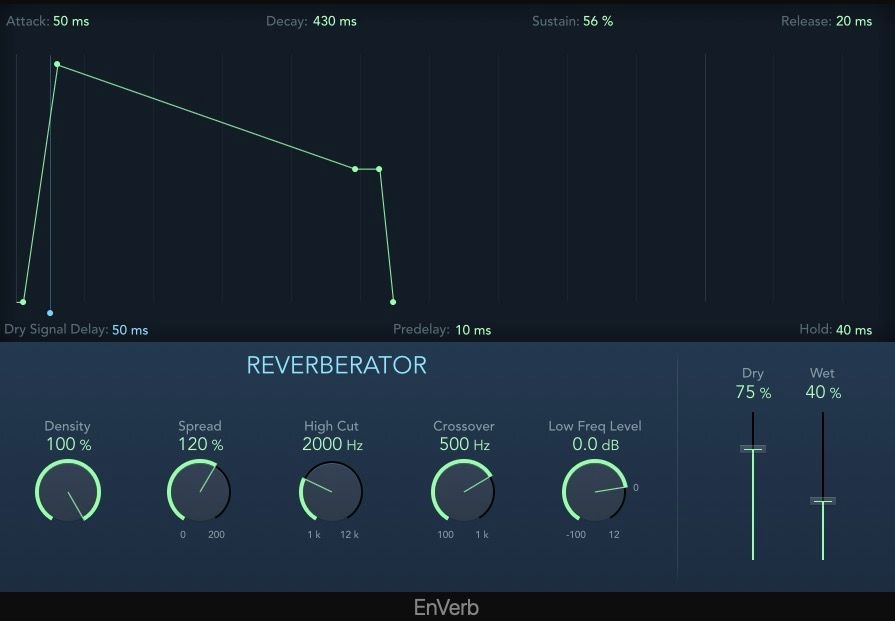 EnVerb plugin reverb trong Logic Pro X