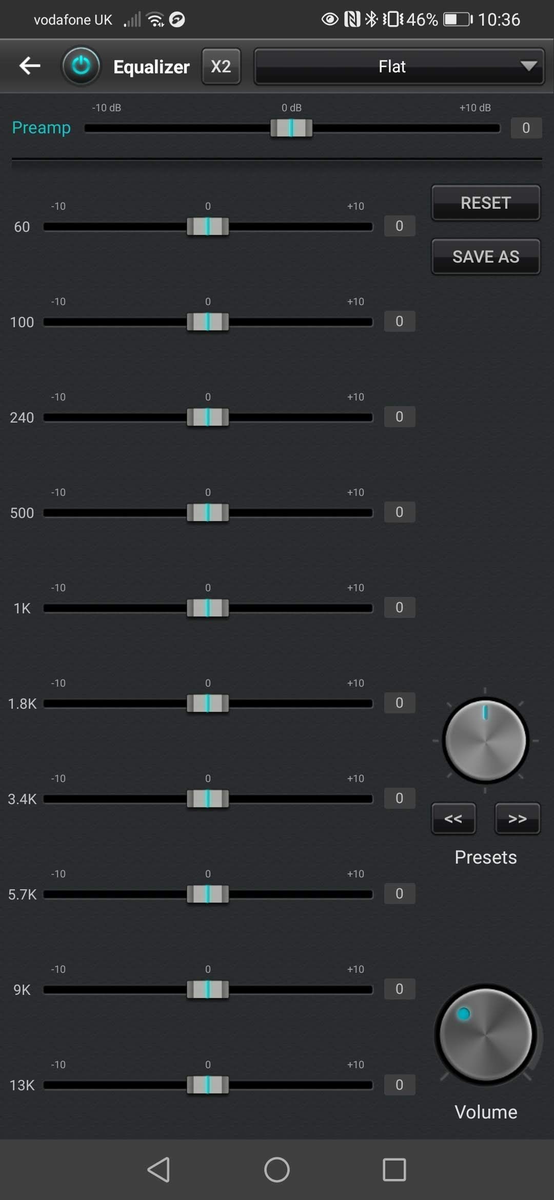 Equalizer của jetAudio HD