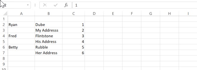 Excel tự động điền chi tiết