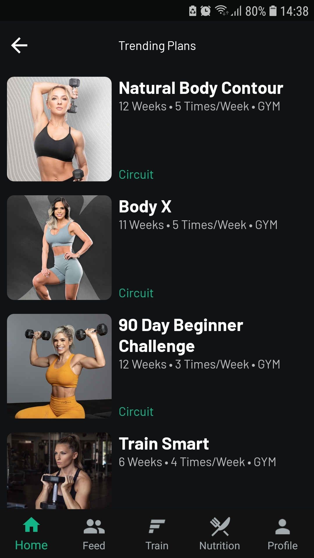 Fitplan kế hoạch tập luyện trên điện thoại Android