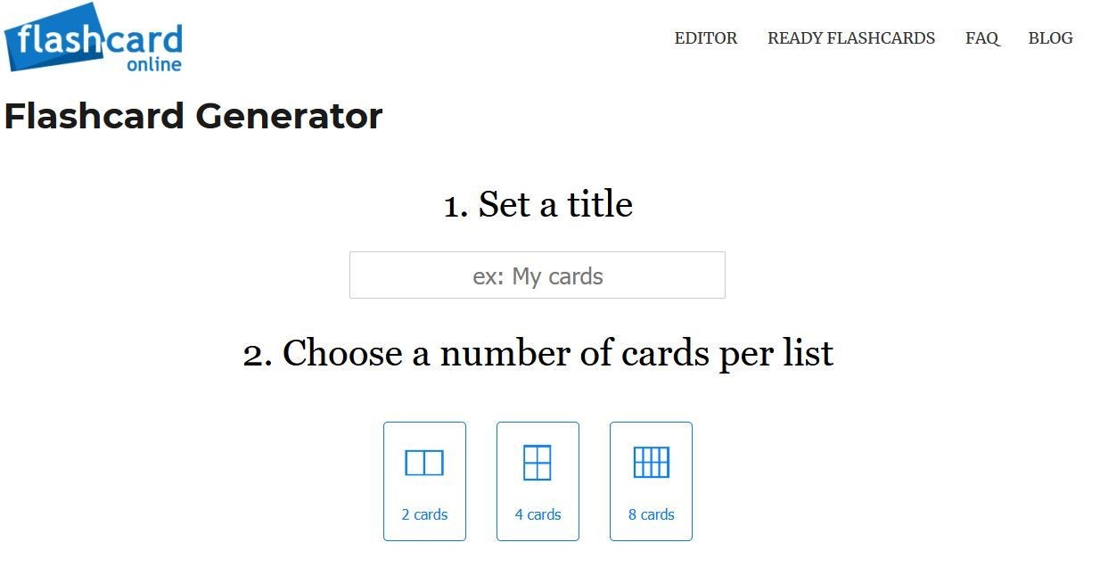 Flashcard Online