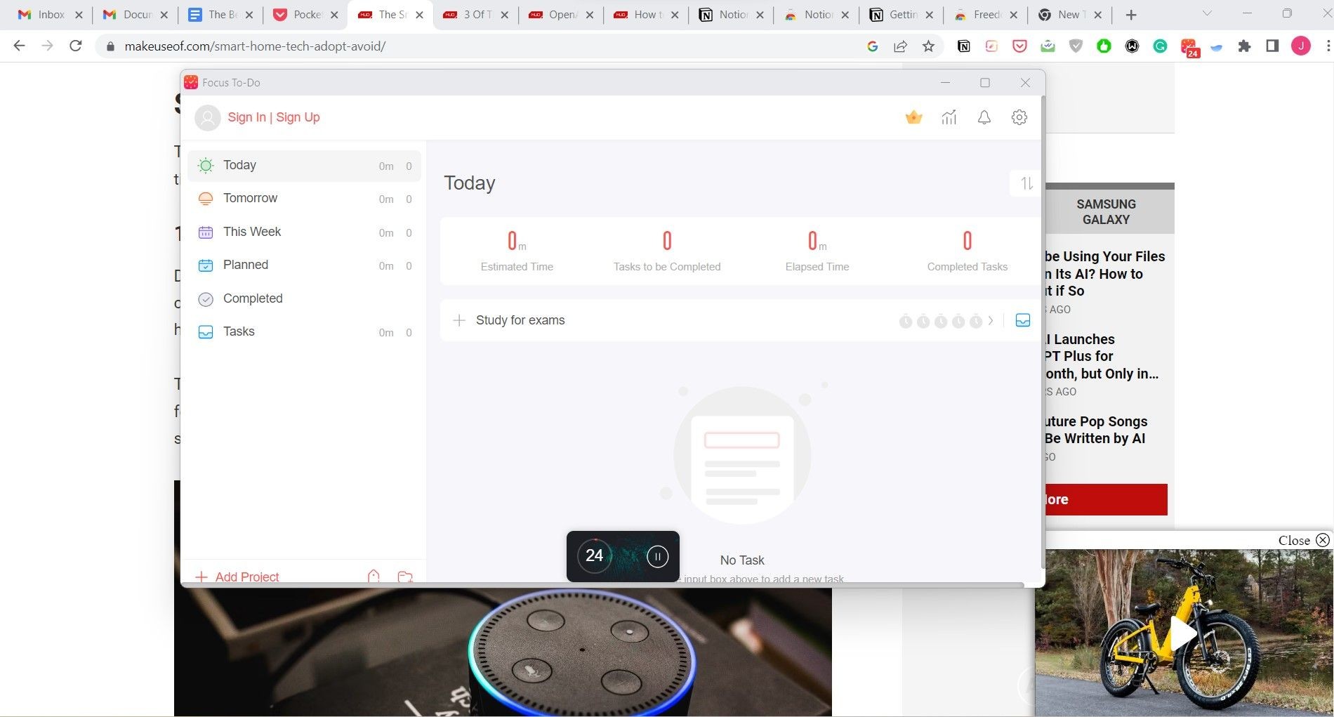 Focus To Do screenshot