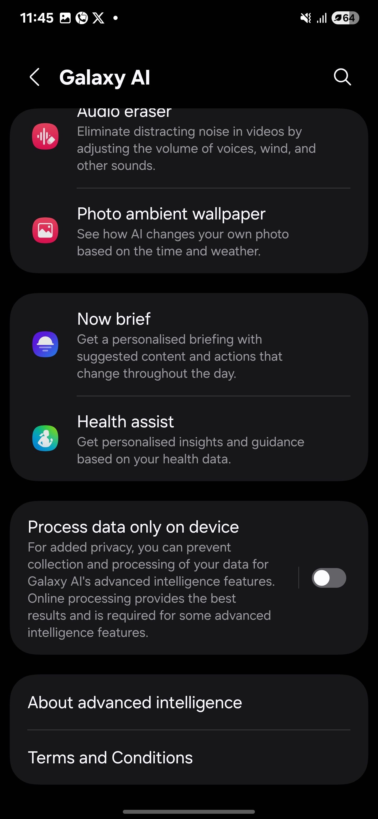 Galaxy AI trong Cài đặt Điện thoại của Samsung