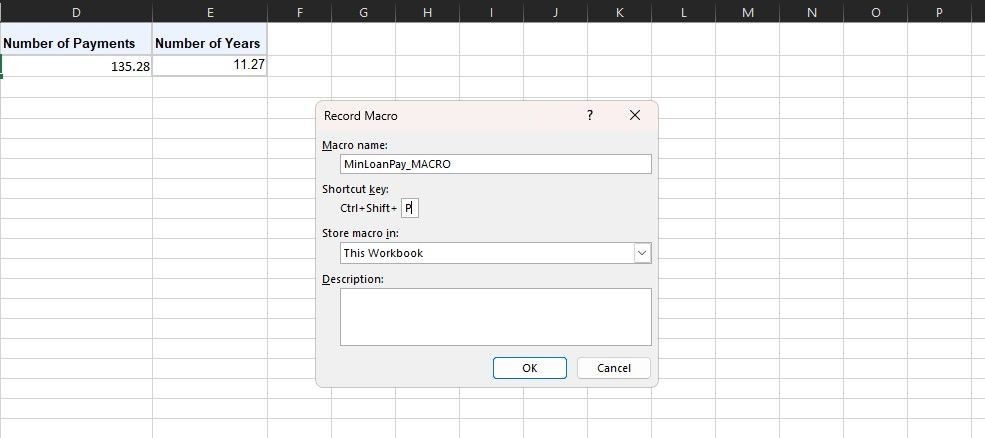 Gán phím tắt cho macro Excel