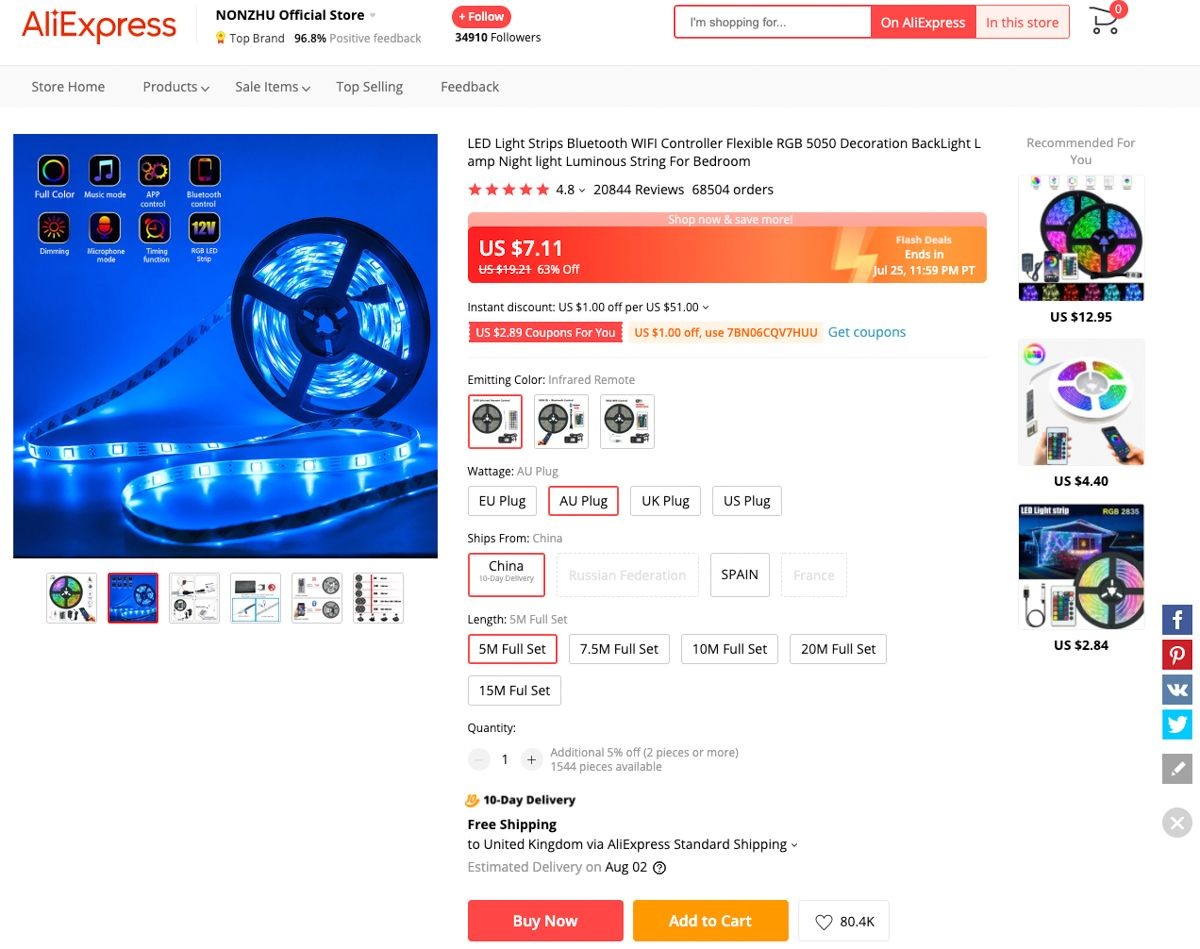 Giá cả hời trên AliExpress
