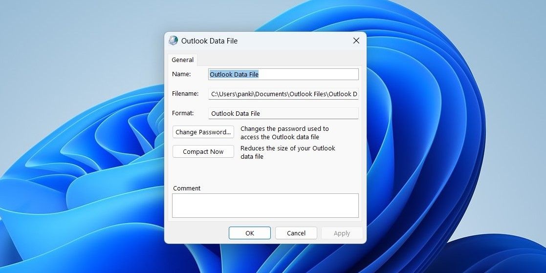 Giảm kích thước tệp dữ liệu Outlook