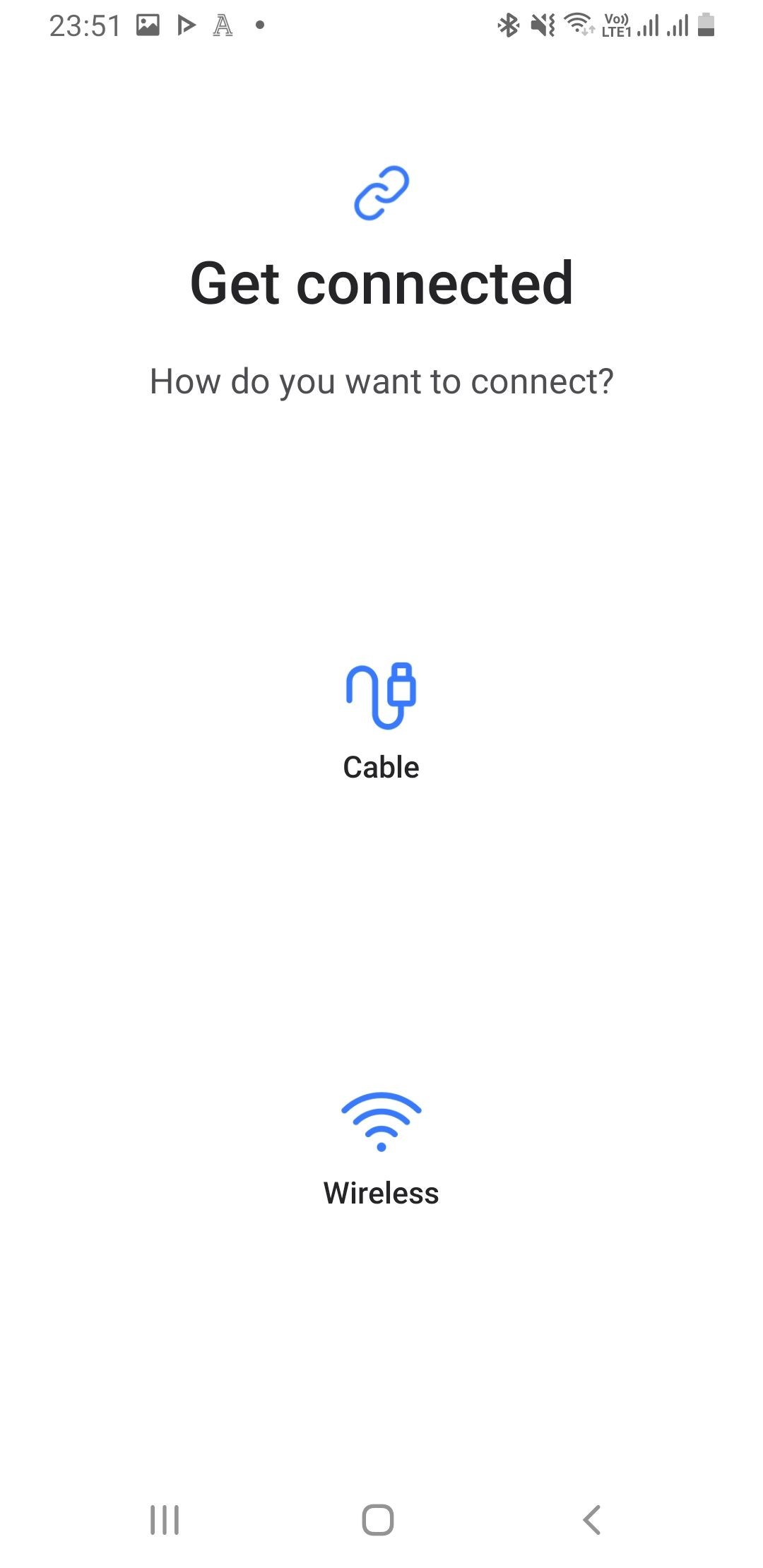 Giao diện người dùng Smart Switch trên điện thoại Samsung