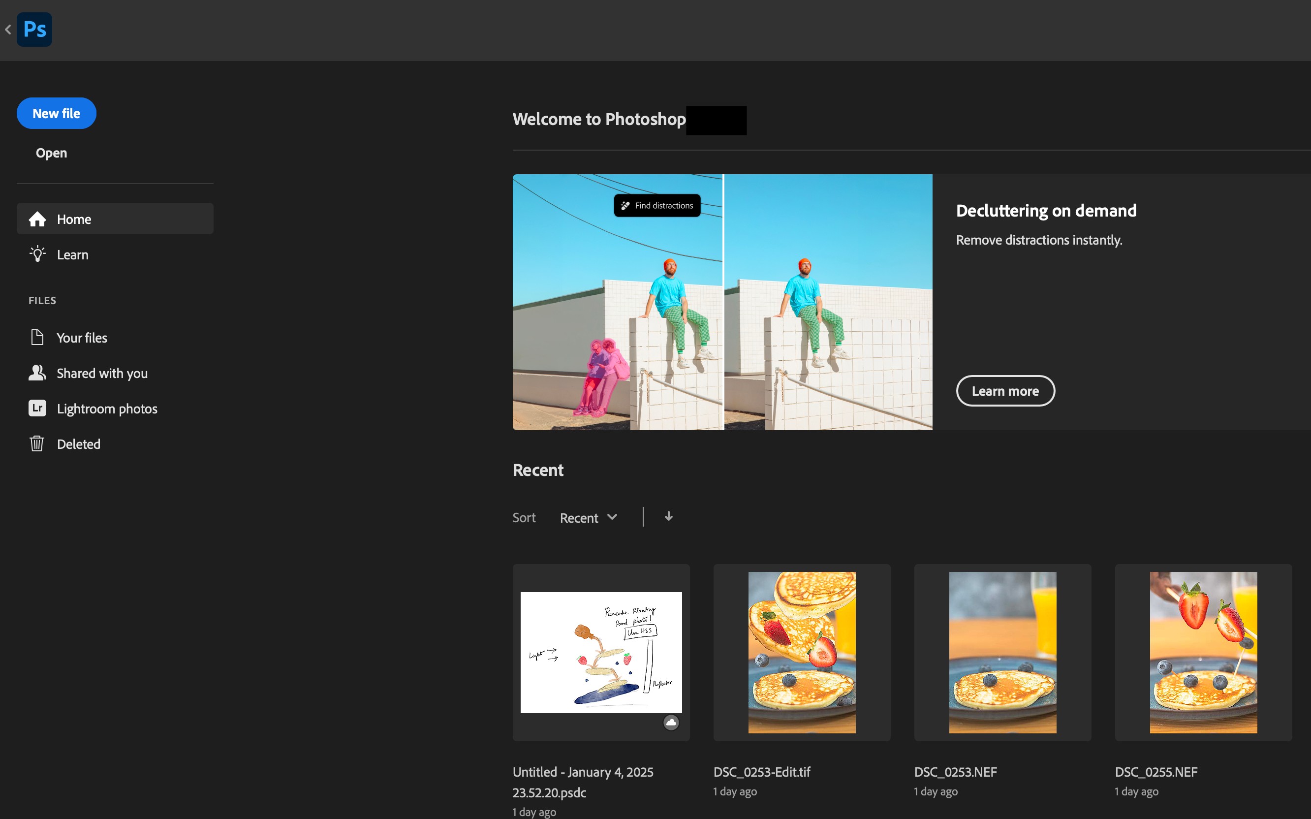 Giao diện Photoshop