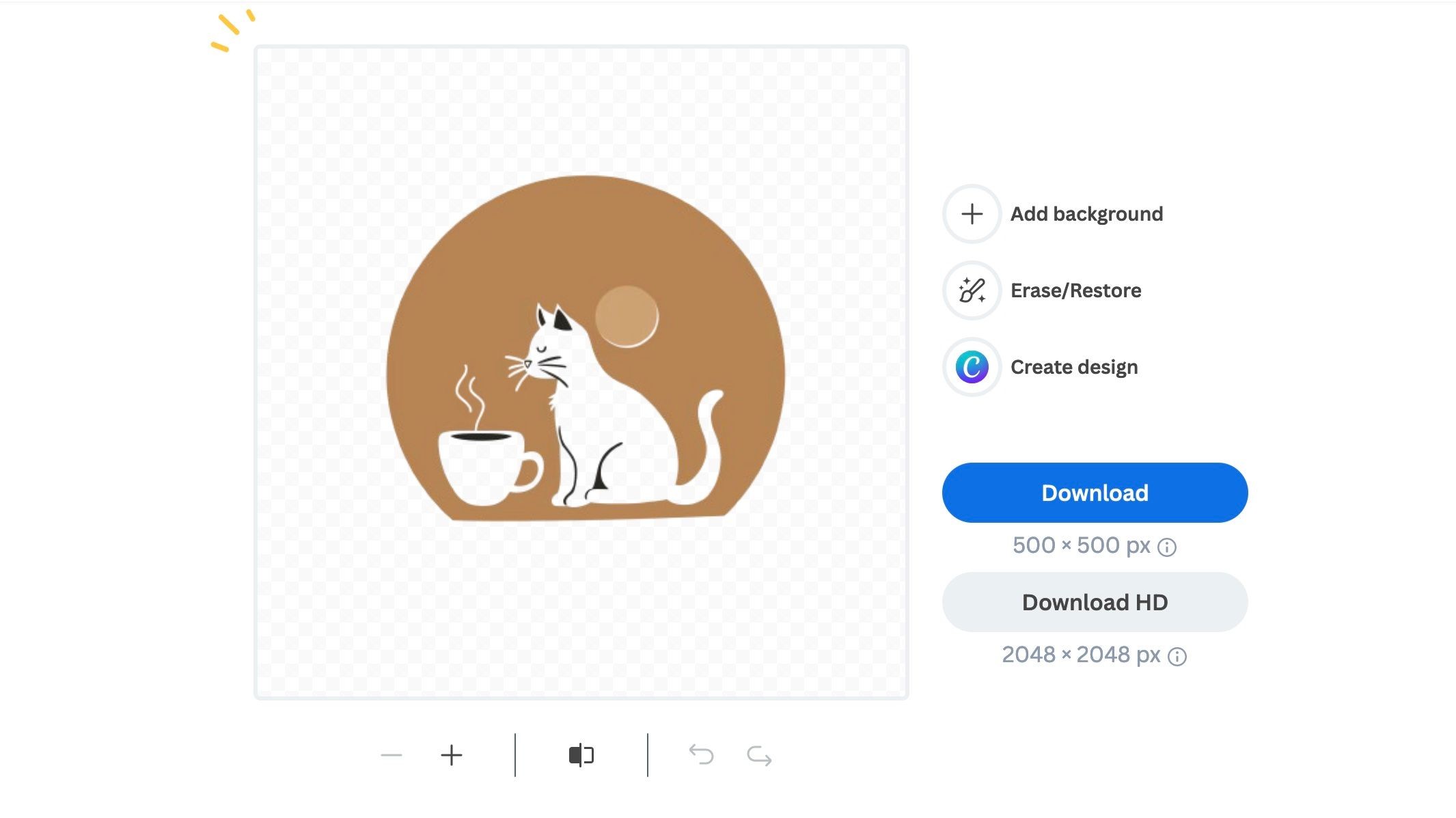 Giao diện remove.bg để loại bỏ nền hình ảnh