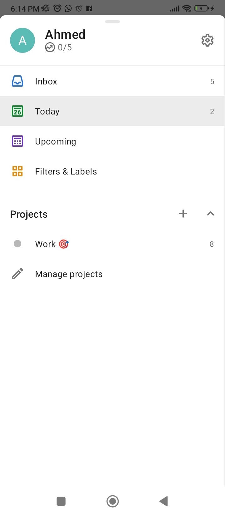 Giao diện Todoist