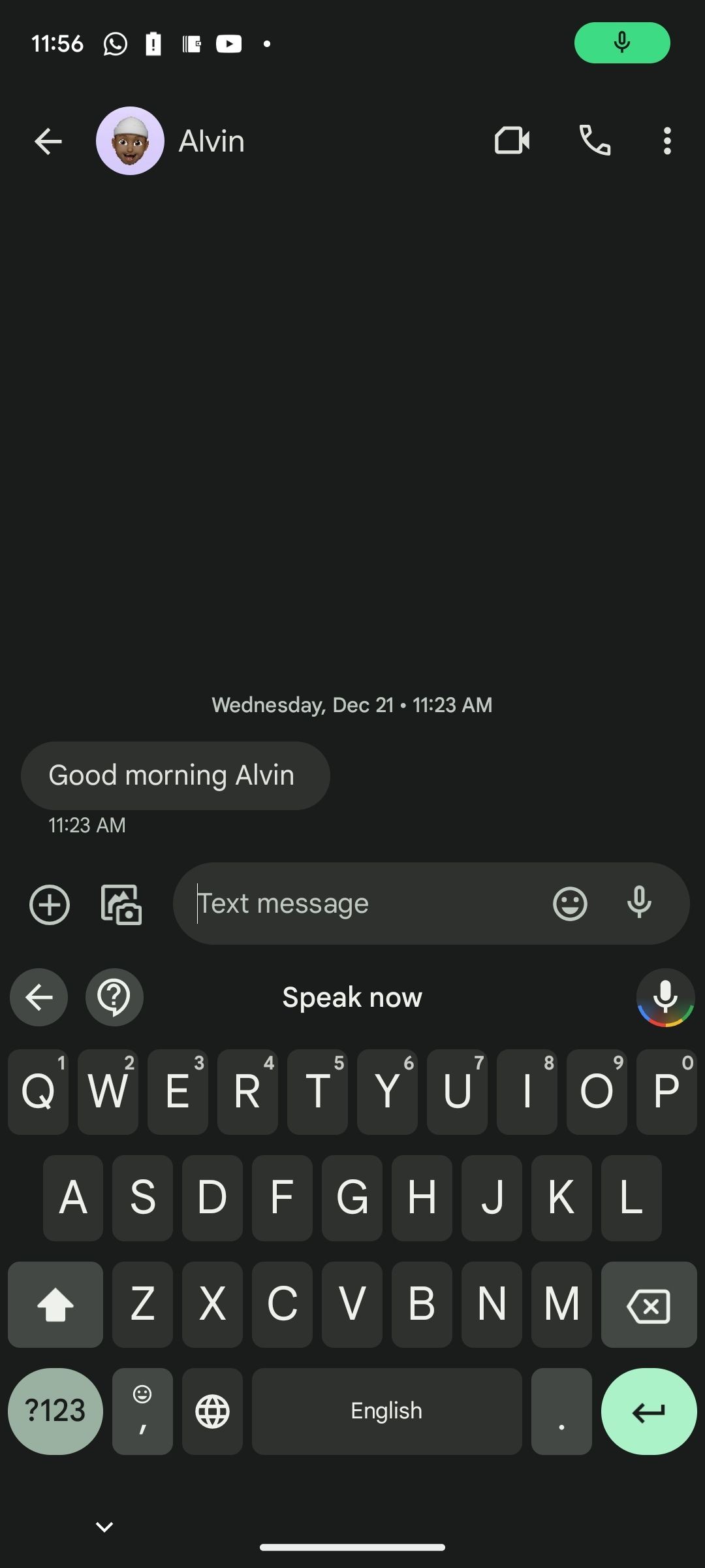 Gõ bằng giọng nói được kích hoạt trên Gboard
