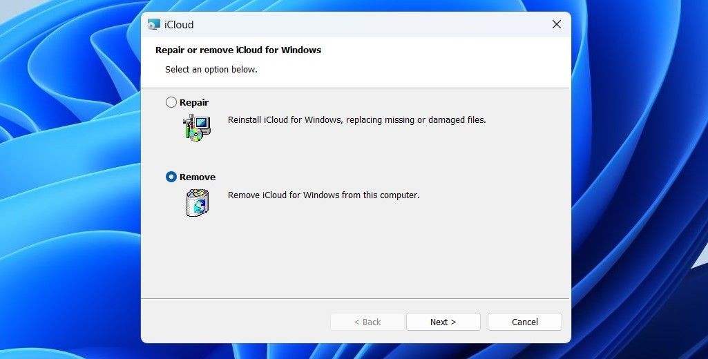 Gỡ bỏ iCloud trên Windows